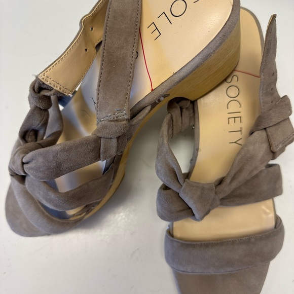 Sole Society Gray Suede Sandals - Picture 8 of 8